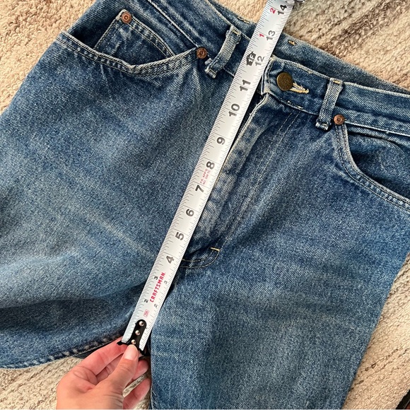 Vintage lee raw denim high waisted straight leg jeans - Picture 4 of 5
